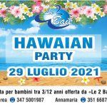 Giovedì 29 luglio HAWAIAN PARTY per bambini nello stailimento balneare Le 2 Baie